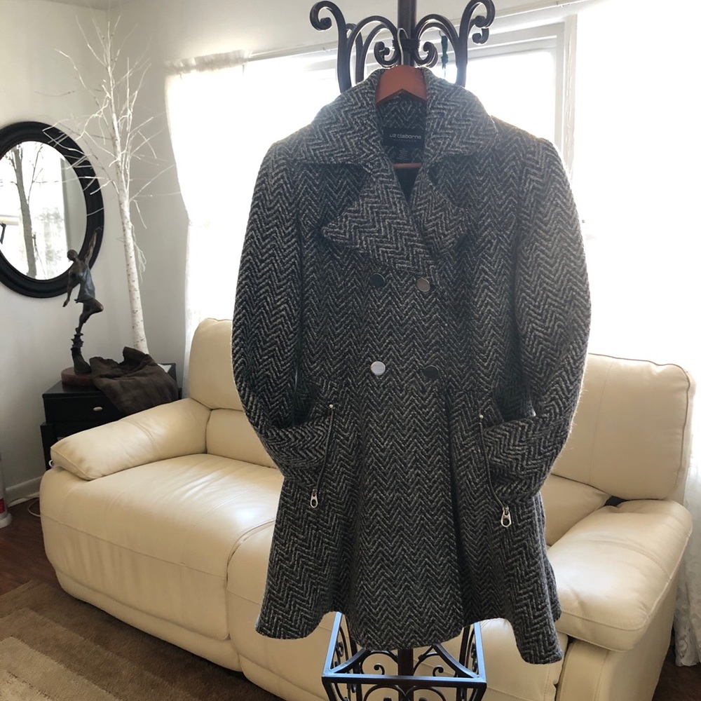 Gorgeous Tweed Coat by Liz Claiborne size Xl